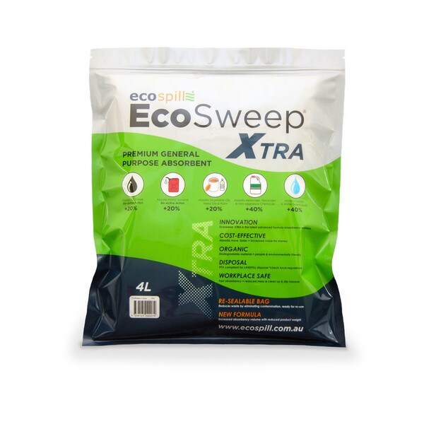 Ecosweep Xtra Bioactive Absorbent | Ecosweep Absorbent | Cleans fuel, oil, general purpose and non-aggressive liquid spills | Industrial Grade Absorbent from Ecospill
